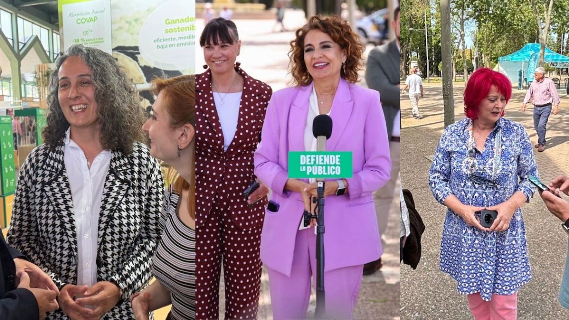 La Feria Agroganadera y Agroalimentaria de Los Pedroches siempre ha sido escaparate político, pero en año electoral la actividad y llegada de este ámbito se multiplica. Tras la jornada inaugural, tocó un viernes que dejó a tres partidos cogiendo protagonismo: PSOE, Por Andalucía y Adelante Andalucía. Los focos y las miradas se centraron en la candidata socialista y ex vicepresidenta del Gobierno, María Jesús Montero, que llegó con los candidatos de la lista por Córdoba. Antes, la candidata por Córdoba de Andalucía Adelante, Mariví Serrano, atendió a los medios de comunicación y después lo hizo la candidata de Por Andalucía, Rosa María Rodríguez. Sobre el territorio, además de poner en valor el trabajo del sector primario, hubo cuestiones coincidentes aunque no lo fueran las posturas, el agua y Mercosur, entre ellas. El PSOE defendió Mercosur ya que "este acuerdo viene a significar la apertura de nuevos mercados y la capacidad de seguir defendiendo la calidad de nuestros productos", según apuntó Montero que en el contexto continental apostó por "defender que en los próximos fondos europeos se contemple de forma específica y finalista los recursos que se dirigen al campo español, en este caso al campo andaluz". Mientras, que del lado del problema de agua se volvió a criticar la insistencia de Junta de Andalucía y Diputación por unas obras que "suponen gastar dinero público doblemente" ya que se sacó pecho de que "fue el Gobierno de España el que invirtió de forma extraordinaria y regenta para tener aguas en nuestras casas", según anotó la candidata por Córdoba, Silvia Mellado, quien también expuso que los esfuerzos se tiene que centrar en "reducir la contaminación de La Colada". Una postura que también se defiende desde la coalición Por Andalucía con Sebastián Pérez, coordinador provincial, denunciando que "el gobierno del PP no ha hecho nada por la contaminación, hay opacidad y permisividad que daña a un sector como el agroganadero". Críticas también desde la coalición para el tratado Mercosur al considerar que sitúa a los productores andaluces en clara desventaja frente a competidores internacionales que, según denunció Rosa María Rodríguez, no están sujetos a las mismas normativas sanitarias, laborales o medioambientales. "Nuestros agricultores compiten en condiciones desiguales", señaló. Rodríguez mostró su rechazo al posible recorte de la PAC y mostró su preocupación ante la "entrada de fondos buitre y procesos especulativos en el campo andaluz, que ponen en riesgo el modelo tradicional y favorecen la fragmentación de las explotaciones". También los recursos hídricos coparon una parte importante de la intervención de Mariví Serrano (Adelante Andalucía) con la candidata calificando de "incomprensible" el desabastecimiento de agua potable en una zona donde existen recursos hídricos como el embalse de La Colada, cuyo uso se ha visto limitado por problemas de contaminación. En este contexto, criticó duramente las soluciones planteadas por el PP y la Diputación, basadas en mezclar agua de distintos embalses, al considerar que generarían un suministro de peor calidad y más costoso. Serrano subrayó además la necesidad de apoyar a las explotaciones ganaderas en la gestión de purines, proponiendo inversiones públicas que permitan reducir la contaminación de aguas subterráneas y abaratar costes. "No se puede seguir cargando sobre los ganaderos unos costes que no pueden asumir", afirmó.