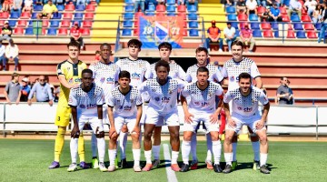 Once inicial del Pozoblanco ante el Dos Hermanas. Foto: Fran Arroyo