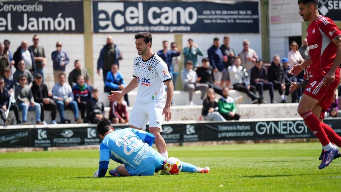 León en un partido del CD Pozoblanco