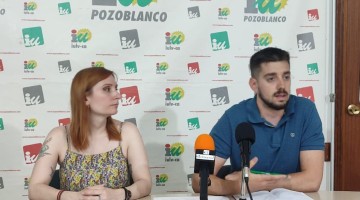 Natalia León y Emmanuel Vioque durante la rueda de prensa