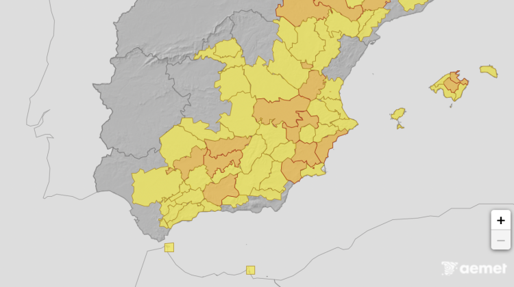 Mapa de la AEMET