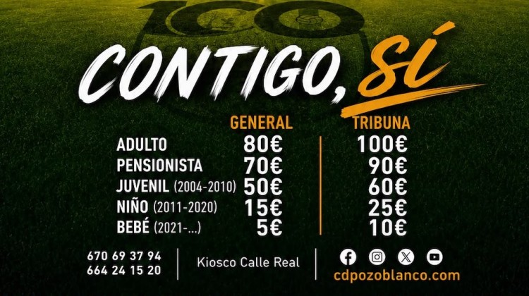 Precios de los abonos