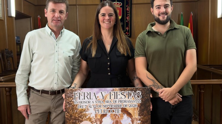 Presentación del cartel de la feria, obra de Maribel Pastor