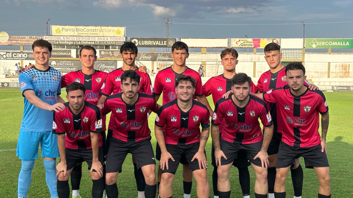 Once inicial del partido de ida de la Copa RFAF que midió al Pozoblanco y al Conil