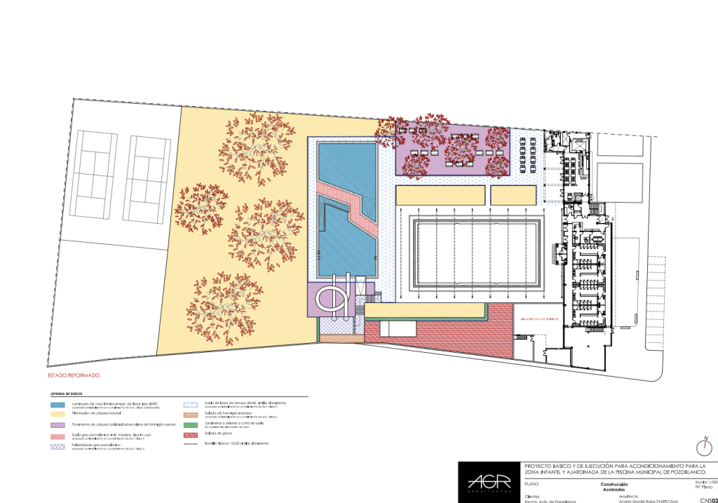 Plano del proyecto de la piscina