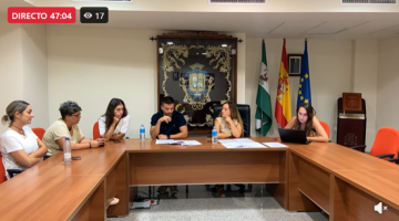 Imagen del pleno que se celebra en Villaralto con la ausencia de IU