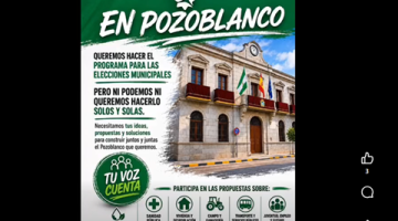 Imagen de las redes sociales de Adelante Andalucía en Pozoblanco