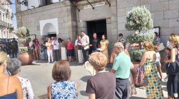 Concentración en apoyo a Ceuta en Villanueva de Córdoba