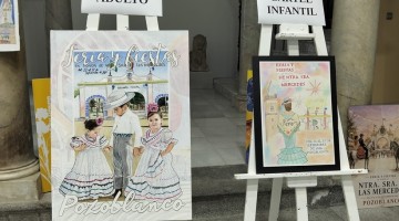 Los dos carteles ganadores en el concurso para anunciar la Feria y Feria de Ntra. Sra. de las Mercedes de Pozoblanco