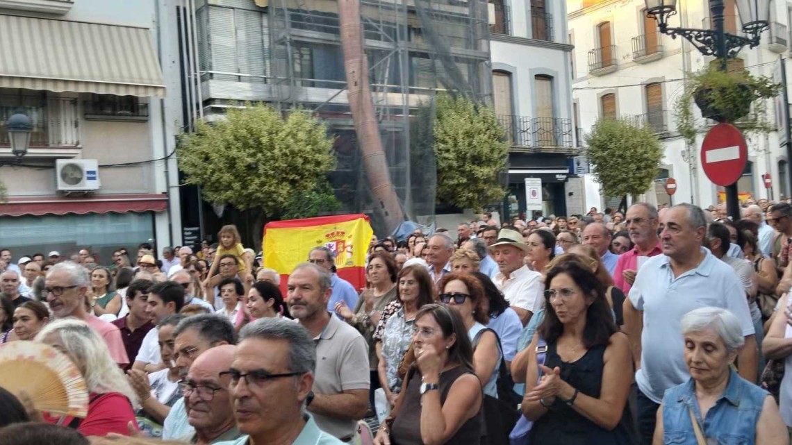 Un momento de la concentración celebrada en Pozoblanco