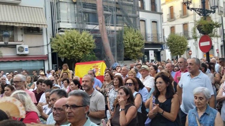 Un momento de la concentración celebrada en Pozoblanco