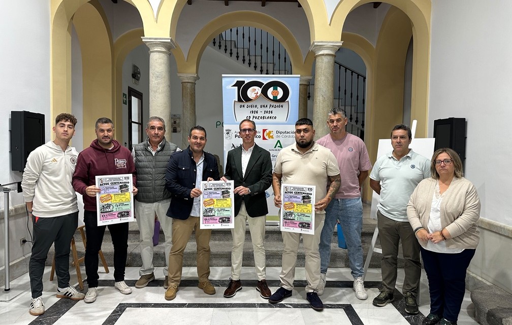 Presentación de los actos del Centenario del CD Pozoblanco para el puente.