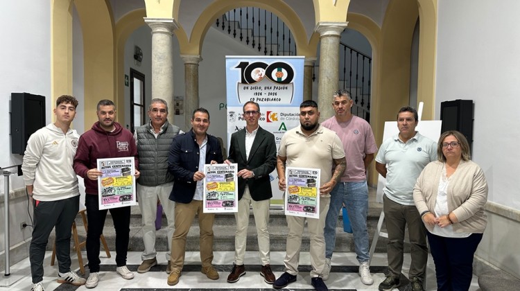 Presentación de los actos del Centenario del CD Pozoblanco para el puente.