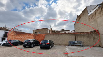 Aparcamiento en el que se situará el mural ganador del concurso.