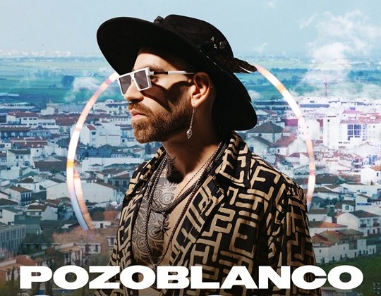 Cartel anunciador de la actuación de Aaron Sevilla en Pozoblanco.