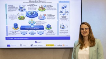 Presentación del proyecto por la delegada provincial de Desarrollo Tecnológico, Transformación Digital y Juventud de la Diputación de Córdoba.