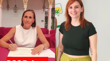 Ana Isabel Torralbo, del Psoe de Villanueva de Córdoba y Natalia León de IU de Pozoblanco.