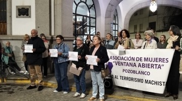Concentración contra los asesinatos machistas de octubre.