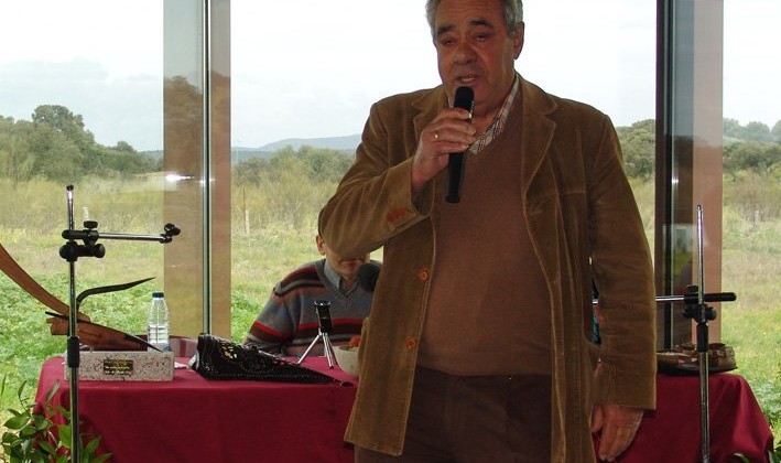 El ex alcalde durante un acto en el Centro de Recepción de Visitantes.